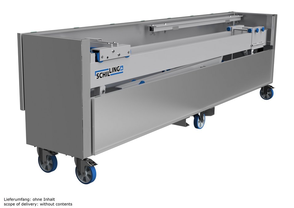 SCHILLING Transportkiste SCHILLING Alu-Transportbox mit 6 Rollen zum einfachen Transport von Kran und Hebetechnik.