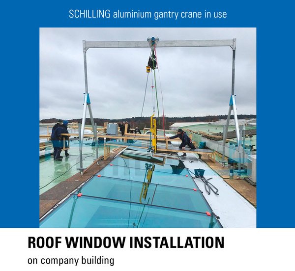  ROOF WINDOW INSTALLATION on company building