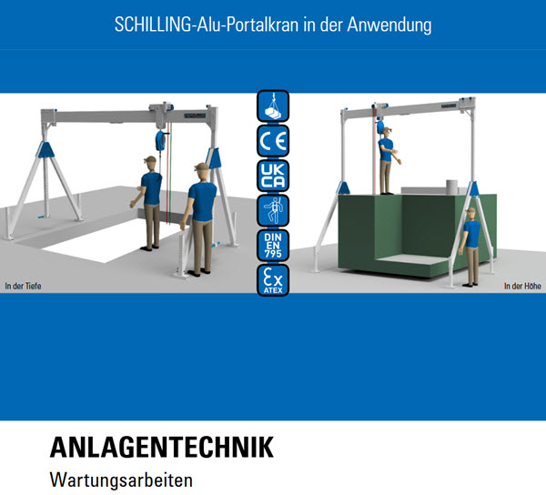 Portique en aluminium pour des travaux de maintenance