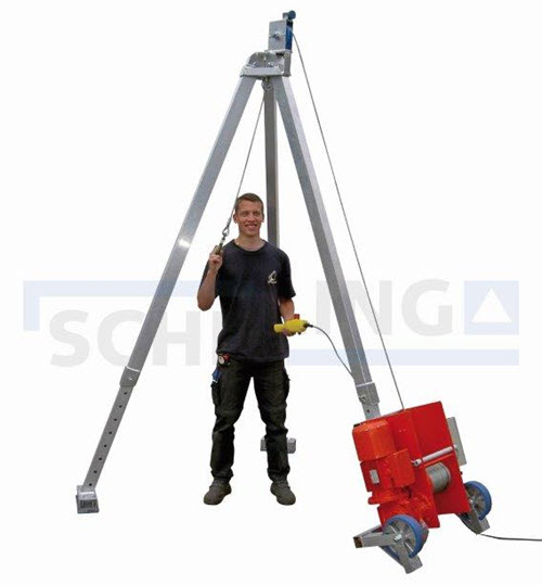 SCHILLING Tripod with electric cable winch 